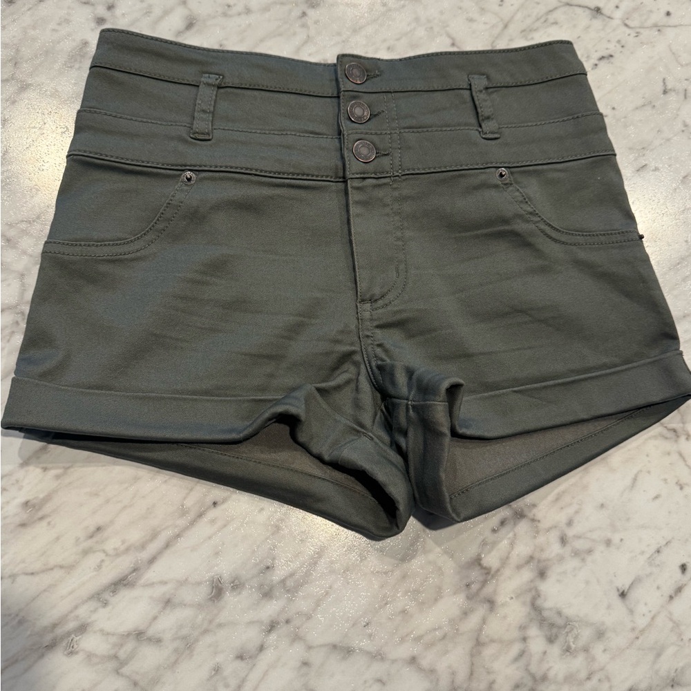Mossimo Supply Co. High Waist Dark Olive Shorts